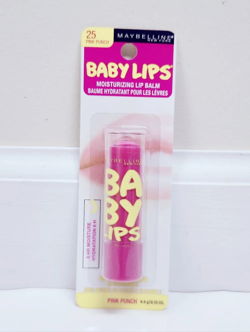 ⭐4/$15 Maybelline Baby Lips Lip Balm Pink Punch
